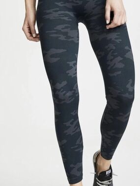 SPANX Black & Gray Camo High-Rise Leggings